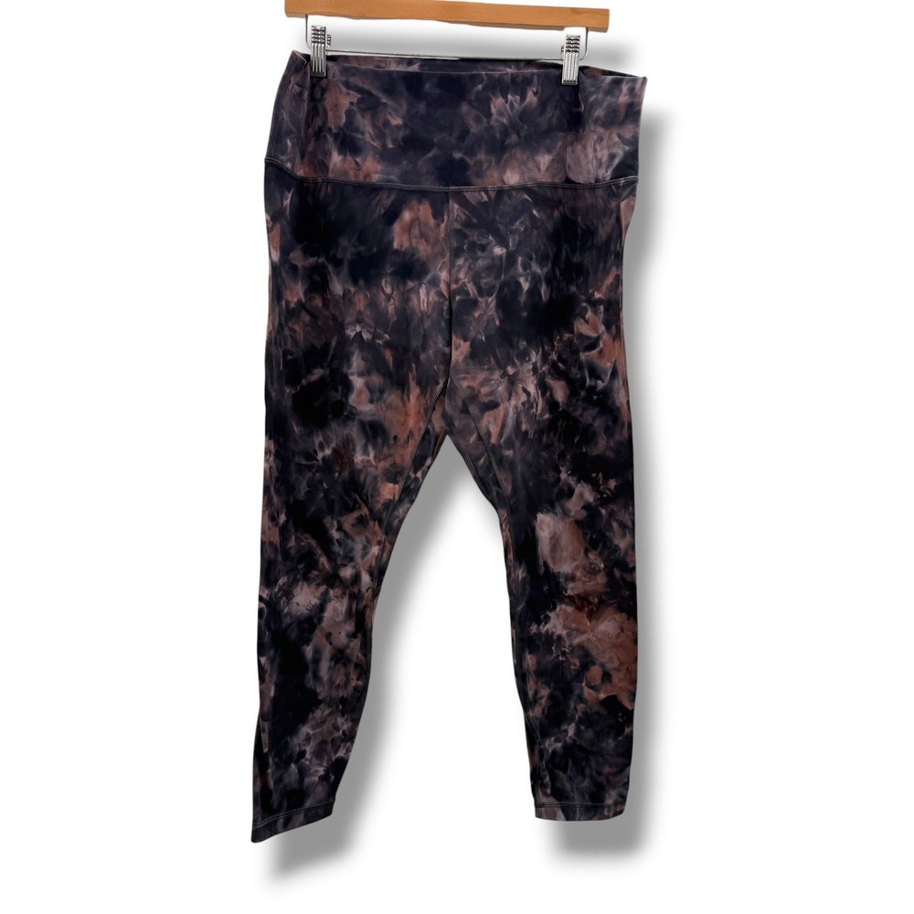 Lululemon Align High-Rise Pant Womens 16 Diamond‎ Dye Graphite Grey Pink Pastel